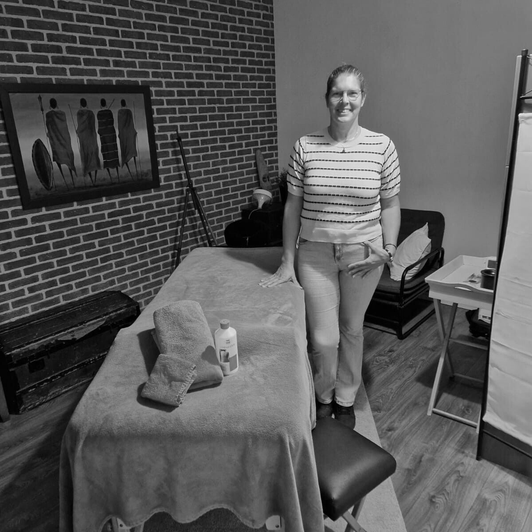 In de massageruimte